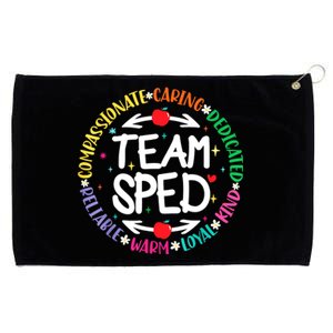 Team Sped Special Teacher Specialist School Caretaker Staff Grommeted Golf Towel