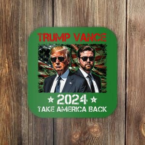 Trump Shot Strong President Bloody Ear Bleeding Trump 2024 Coaster