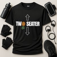 Two Seater Swinger Pineapple Funny Cooling Performance Crew T-Shirt