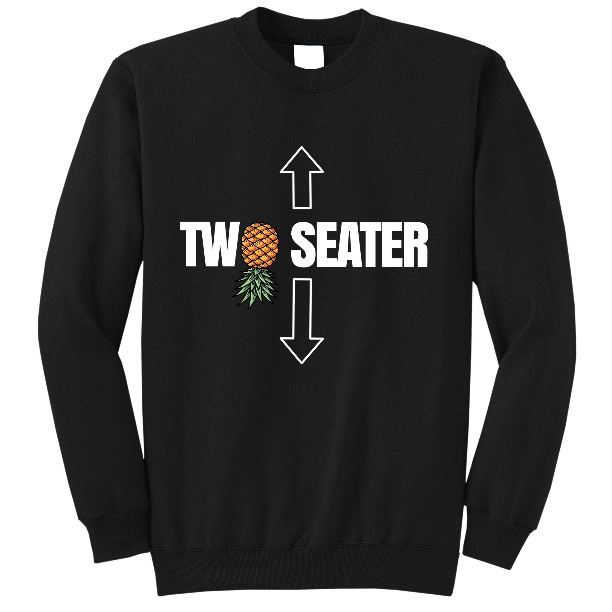 Two Seater Swinger Pineapple Funny Sweatshirt