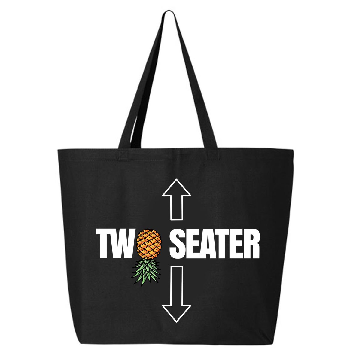 Two Seater Swinger Pineapple Funny 25L Jumbo Tote