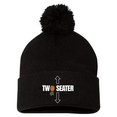 Two Seater Swinger Pineapple Funny Pom Pom 12in Knit Beanie
