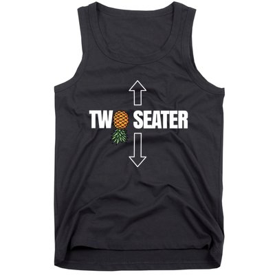 Two Seater Swinger Pineapple Funny Tank Top