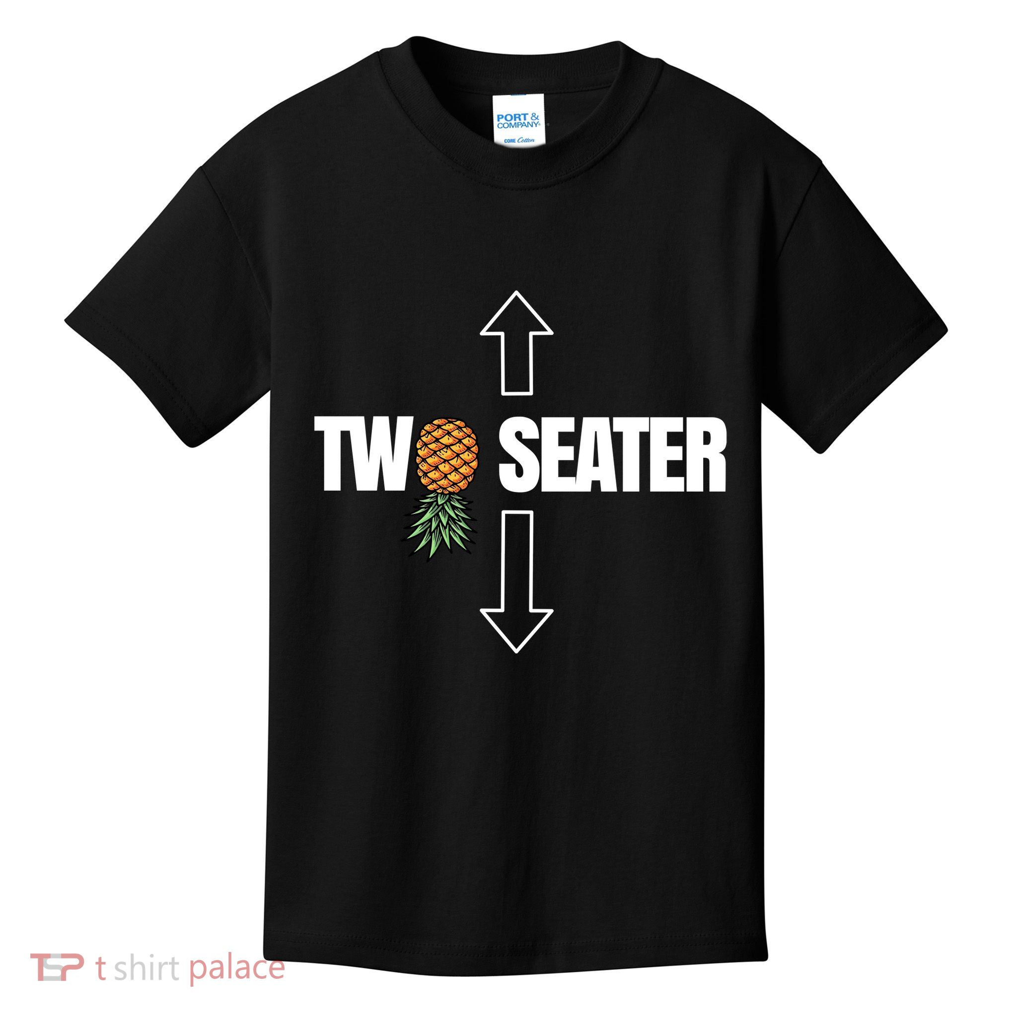 Two Seater Swinger Pineapple Funny Kids T-Shirt