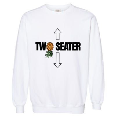 Two Seater Swinger Pineapple Funny Garment-Dyed Sweatshirt