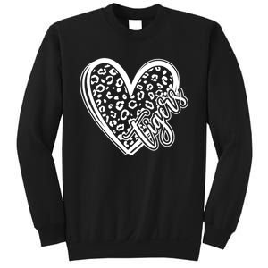 Tigers School Sports Fan Team Spirit Mascot Cute Heart Gift Sweatshirt