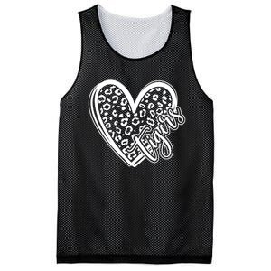 Tigers School Sports Fan Team Spirit Mascot Cute Heart Gift Mesh Reversible Basketball Jersey Tank