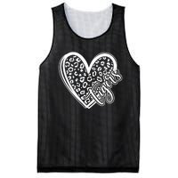 Tigers School Sports Fan Team Spirit Mascot Cute Heart Gift Mesh Reversible Basketball Jersey Tank