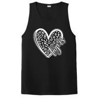 Tigers School Sports Fan Team Spirit Mascot Cute Heart Gift PosiCharge Competitor Tank