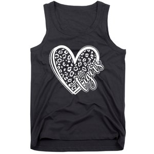 Tigers School Sports Fan Team Spirit Mascot Cute Heart Gift Tank Top