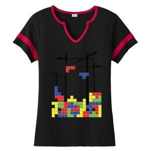 Tetris Skyline Ladies Halftime Notch Neck Tee