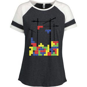 Tetris Skyline Enza Ladies Jersey Colorblock Tee