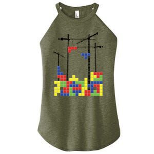 Tetris Skyline Women's Perfect Tri Rocker Tank