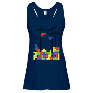 Tetris Skyline Ladies Essential Flowy Tank