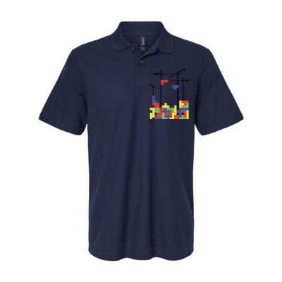 Tetris Skyline Softstyle Adult Sport Polo