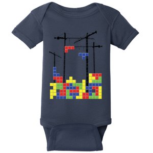 Tetris Skyline Baby Bodysuit