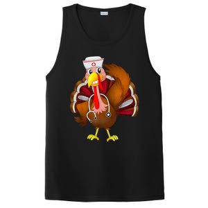 Thanksgiving Scrub Tops Wo Turkey Nurse Holiday Nursing PosiCharge Competitor Tank