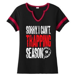 Trapping Season Trap Hunting Trapper Ladies Halftime Notch Neck Tee