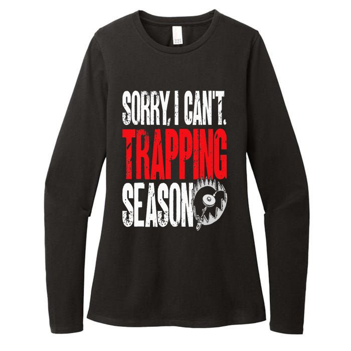 Trapping Season Trap Hunting Trapper Womens CVC Long Sleeve Shirt