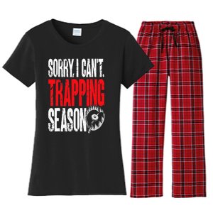 Trapping Season Trap Hunting Trapper Women's Flannel Pajama Set