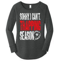 Trapping Season Trap Hunting Trapper Women's Perfect Tri Tunic Long Sleeve Shirt