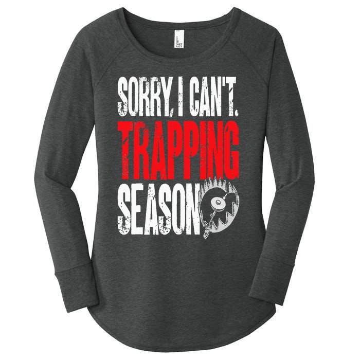 Trapping Season Trap Hunting Trapper Women's Perfect Tri Tunic Long Sleeve Shirt