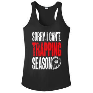 Trapping Season Trap Hunting Trapper Ladies PosiCharge Competitor Racerback Tank