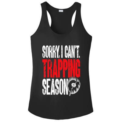 Trapping Season Trap Hunting Trapper Ladies PosiCharge Competitor Racerback Tank