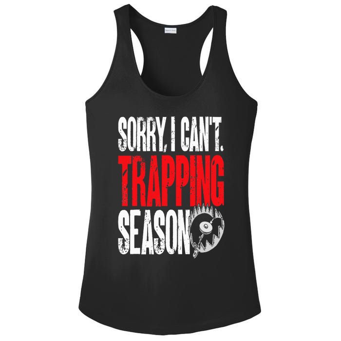 Trapping Season Trap Hunting Trapper Ladies PosiCharge Competitor Racerback Tank