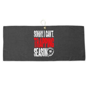 Trapping Season Trap Hunting Trapper Large Microfiber Waffle Golf Towel