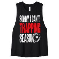 Trapping Season Trap Hunting Trapper Women's Racerback Cropped Tank