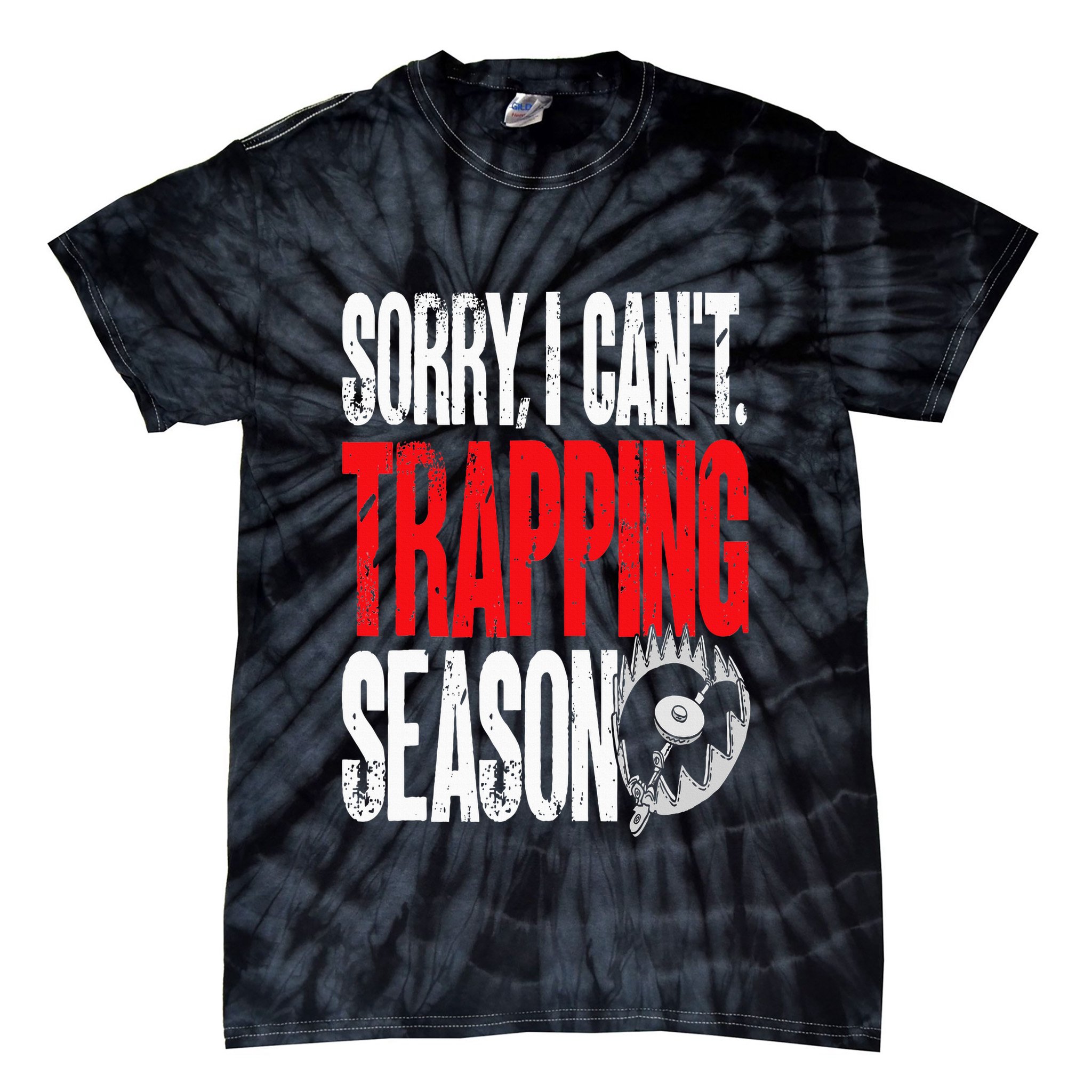 Trapping Season Trap Hunting Trapper Tie-Dye T-Shirt