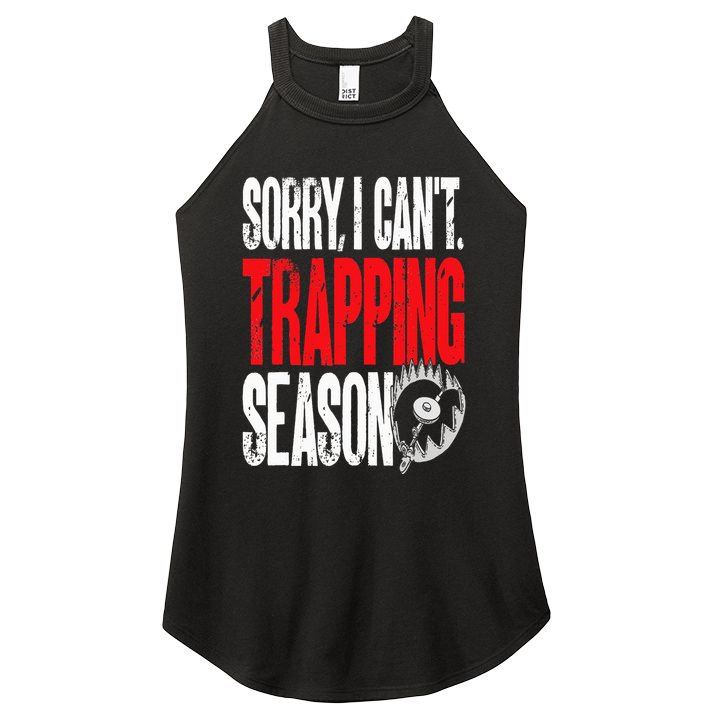 Trapping Season Trap Hunting Trapper Women's Perfect Tri Rocker Tank