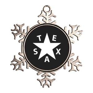 Texas Star Metallic Star Ornament