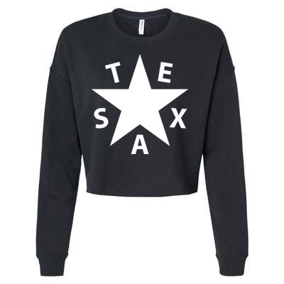 Texas Star Cropped Pullover Crew