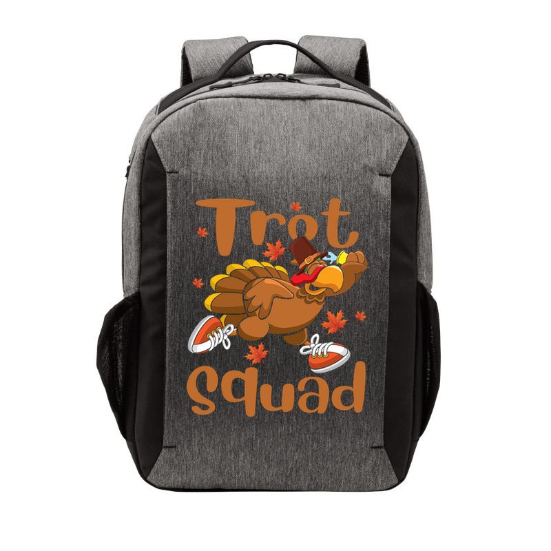 Trot Squad Thanksgiving Turkey Funny Running Turkey Lover Gift Vector Backpack