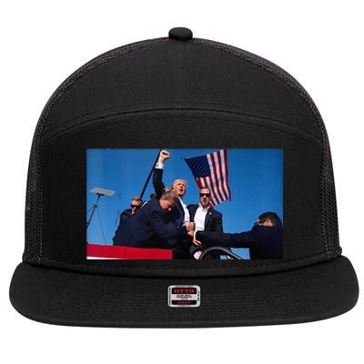 Trump Shooting 7 Panel Mesh Trucker Snapback Hat