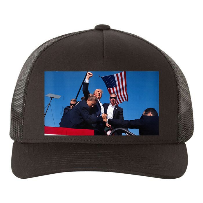 Trump Shooting Yupoong Adult 5-Panel Trucker Hat