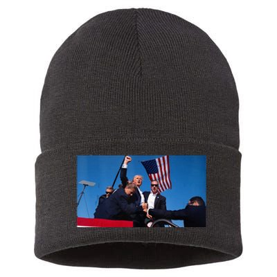 Trump Shooting Sustainable Knit Beanie