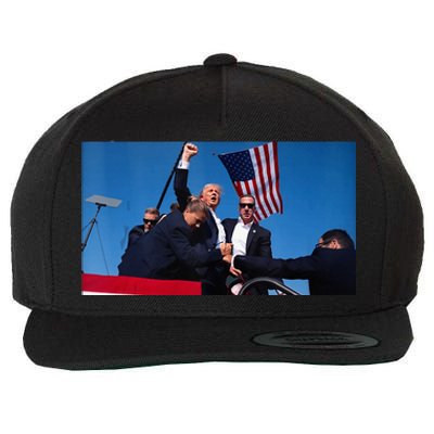 Trump Shooting Wool Snapback Cap