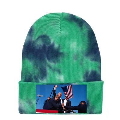 Trump Shooting Tie Dye 12in Knit Beanie