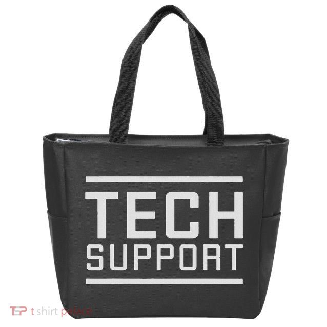 Tech Support Zip Tote Bag