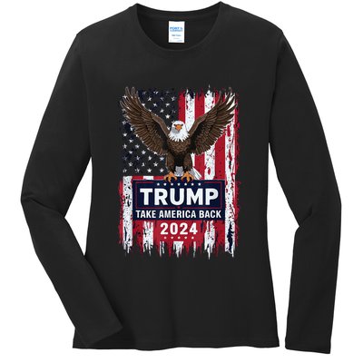 Trump Supporters Ladies Long Sleeve Shirt