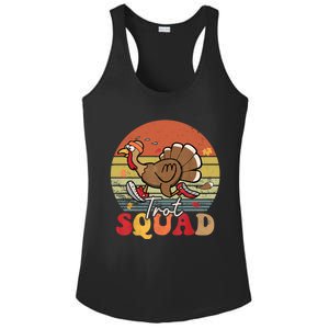 Trot Squad Turkey Autumn Fall Yall Thanksgiving Groovy Retro Funny Gift Ladies PosiCharge Competitor Racerback Tank