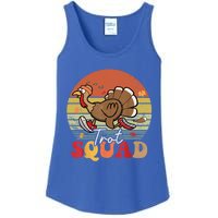 Trot Squad Turkey Autumn Fall Yall Thanksgiving Groovy Retro Funny Gift Ladies Essential Tank