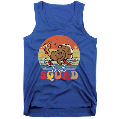 Trot Squad Turkey Autumn Fall Yall Thanksgiving Groovy Retro Funny Gift Tank Top