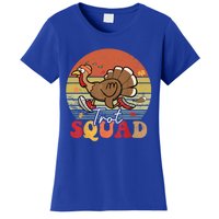 Trot Squad Turkey Autumn Fall Yall Thanksgiving Groovy Retro Funny Gift Women's T-Shirt