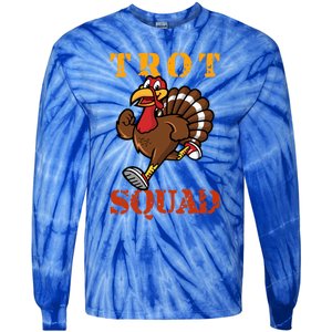 Trot Squad Turkey Mask Gift Tie-Dye Long Sleeve Shirt