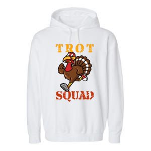 Trot Squad Turkey Mask Gift Garment-Dyed Fleece Hoodie