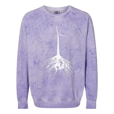 Turbine Syndrome Turbine Tree Design Colorblast Crewneck Sweatshirt